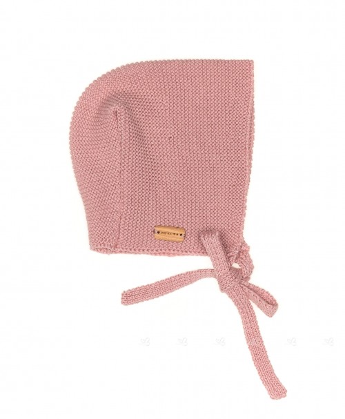 Baby Pale Pink Knitted Bonnet