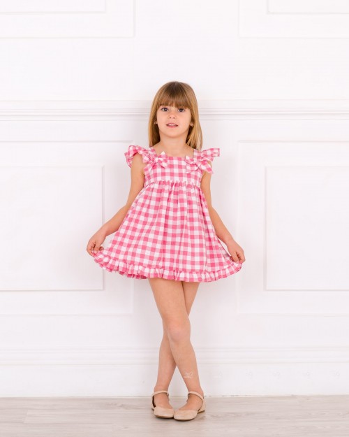 Girls Red ☀ White Gingham Dress Outfit ...