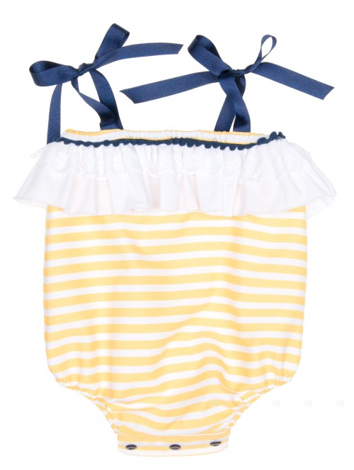 Baby Yellow & White Striped Shortie 