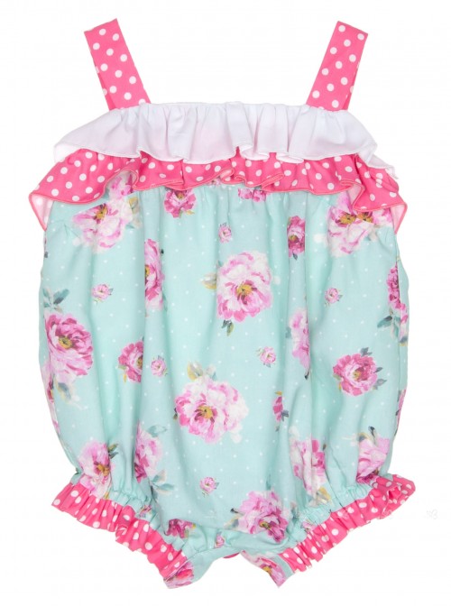 Baby Green & Pink Floral Shortie 