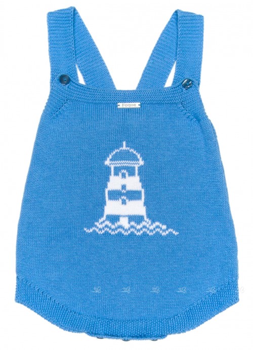 Baby Blue Lighthouse Cotton Knitted Shortie