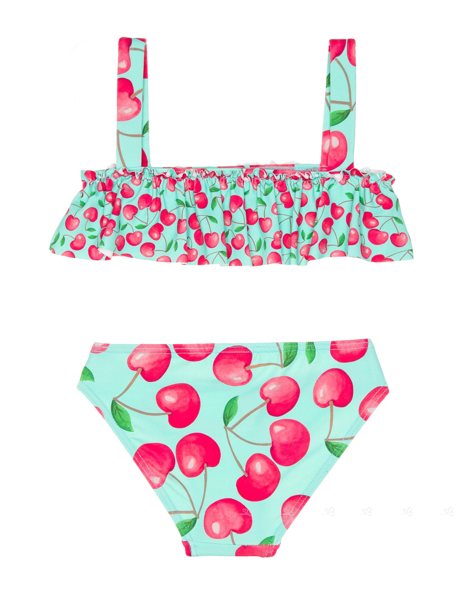 Rochy Green & Red Cherry Bikini | Missbaby