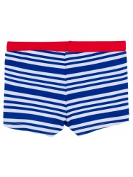 Baby Boys Dark Blue Striped Swim Shorts