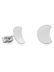 Silver Small Moon Earrings