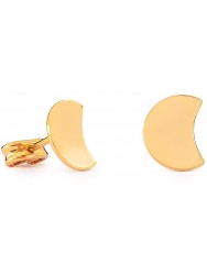 Gold Small Moon Earrings