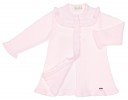 Baby Girls Pink Knitted Pram Coat & Bonnet Set 