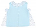 Camiseta Bebé Niña Azul Celeste Cerezas