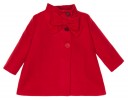 Girls Red Coat with Bow 