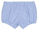 Baby Boys Blue & White Checked Shorts