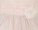 Greta-Pale Blush Pink Polka Dot Dress & Bolero Set 