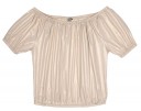 Girls Gold Cotton Top 