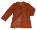 Girls Rust Knitted Long Cardigan