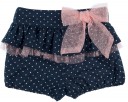 Baby Girls Pink Heart Sweater & Blue Polka Dot Shorts Set