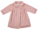 Dusky Pink Knitted & Synthetic Fur Coat