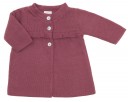 Baby Burgundy Pink Knitted Coat 
