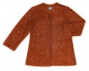 Girls Rust Knitted Long Cardigan