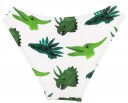 Rochy Bikini Niña Volante Asimétrico Dinosaurios Verde
