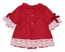 Baby Red & White 2 Piece Dress Set
