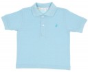 Turquoise Pique Jersey Polo Shirt
