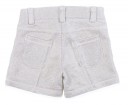 Silver laminated knit shorts with extra soft tulle 