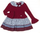 Burgundy Sweater Dress & Floral Skirt 
