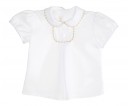 Baby White & Beige Shirt with Collar