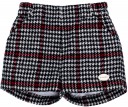Cocote Boys Red Shirt & Navy Blue & Red Checked Shorts Set