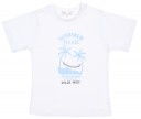 Boys Light Blue T-Shirt & Flower Print Swim Shorts Set