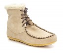 Girls Beige Suede Mohican Boots