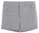 Boys Grey Checked Shirt & Shorts Set