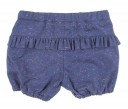 Navy Blue Melange Shorts