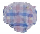 Baby Lilac Sweater & Check Print Knickers Set 