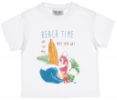 Camiseta Niño Blanca Dibujo Playa 