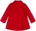 Girls Red Coat & Blue Synthetic Fur Collar