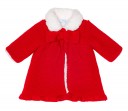 Girls Red Knitted Pram Coat 