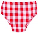 Baby Girls Red & White Checked 2 Piece Dress Set