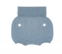 Baby Blue Knitted Stork 3 Piece Shorts Set