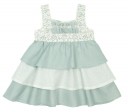 Pastel Green Layered Frilly Dress with Maxi Bow Belt