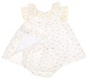 Baby White & Yellow Birdie Print Dress Set 