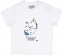 Camiseta Blanca Niño Dibujo Unicornio