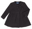 Girls Gray Coat with Bow