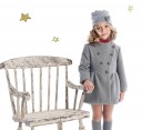 Girls Beige Mouflon Coat