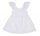 Girls White & Silver Star Dress