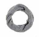 Girls & Women Grey Bouclé Knitted Snood 