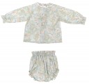 Baby Mint Liberty & Knitted 3 Piece Set 