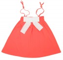 Coral Pink Jersey Sleeveless Dress
