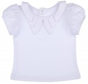 Dolce Petit Conjunto Niña Camiseta Blanca & Pichi Plumeti Rosa