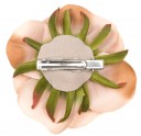 Girls Beige & Brown Rose Hairclip