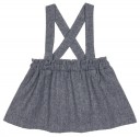 Girls Gray Skirt with Braces