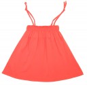 Coral Pink Jersey Sleeveless Dress